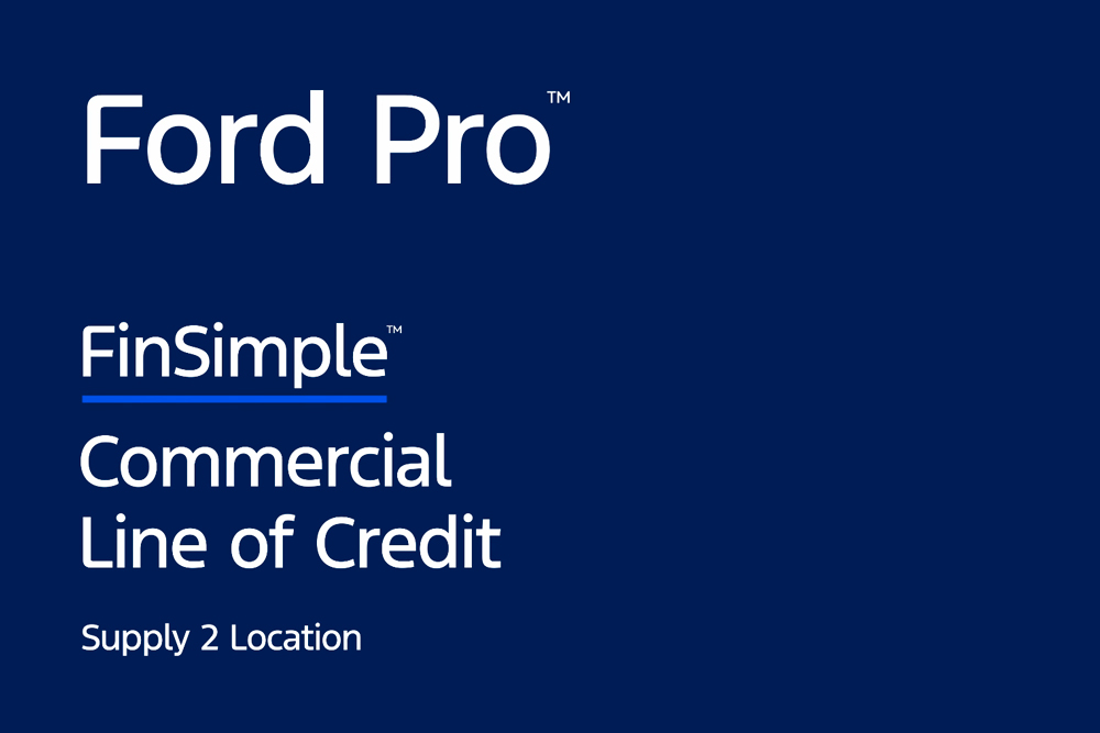 Ford Pro FinSimple Commercial line of credit